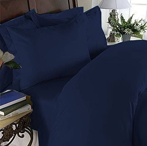 Danjor Linen Platinum 1500 Duvet Cover Set Queen Size - Navy 