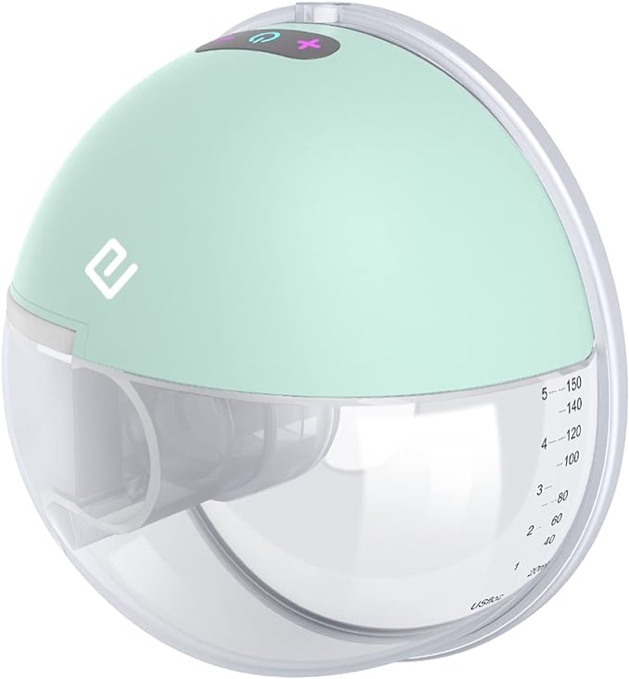 LEEL Electric Wearable Breast Pump - Portable Breast Pump with 2 Mode & 9 Levels, Low Noise & Hands-Free Breast Pump with 27mm Flange