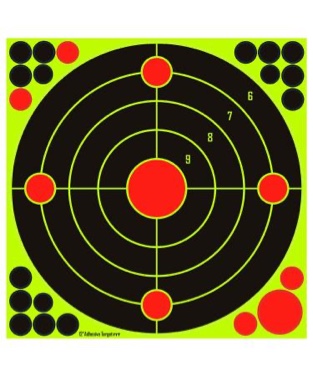 Kefit 12x12 Inch Self Adhesive Shooting Targets Splatter Paper Targets for BB Gun, Rifle, Airsoft, Pistols 10 pack