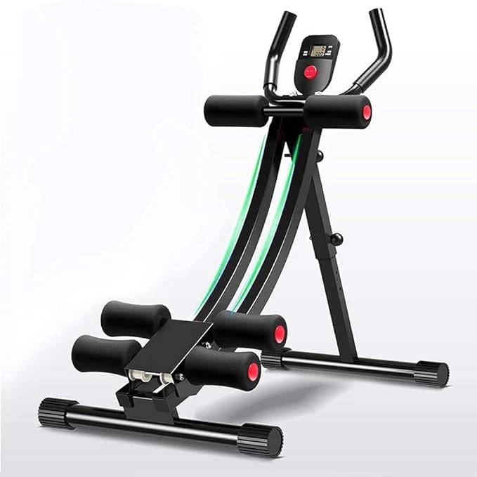 tenhu electronic Abdominal Exercise Machine Abdominal Roller, Roller with Knee Pad and Timer, Automatic Rebound Abdominal Roller, Abdominal Exercise Equipment Exercise Roller for Women Men