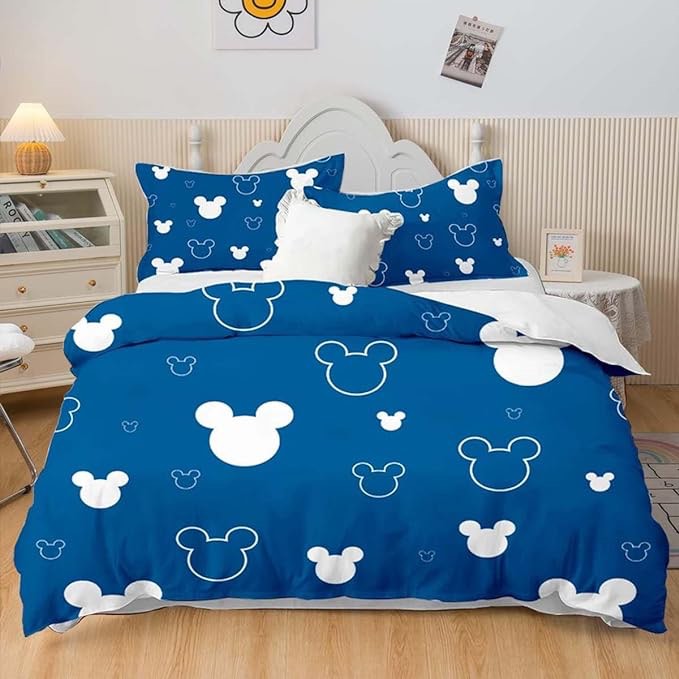 GREGG Anime Mouse Bedding Set Cute Cartoon Bedroom Comforter Sets for Boys Girls