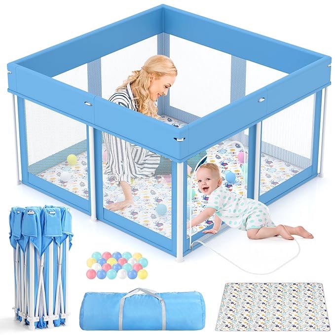 Foldable Pack and Play for Babies & Toddlers 