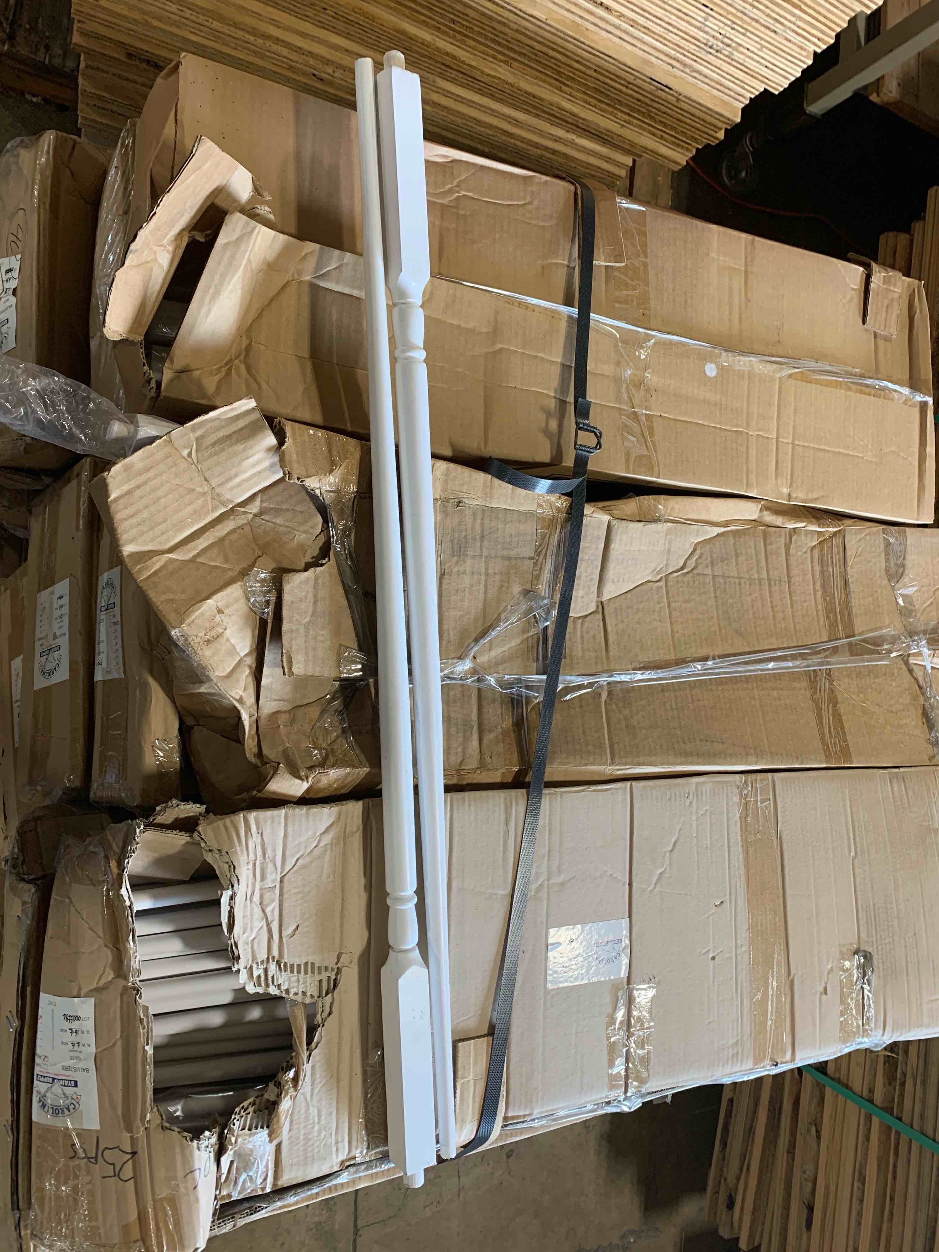 Case of 50 White Ballusters