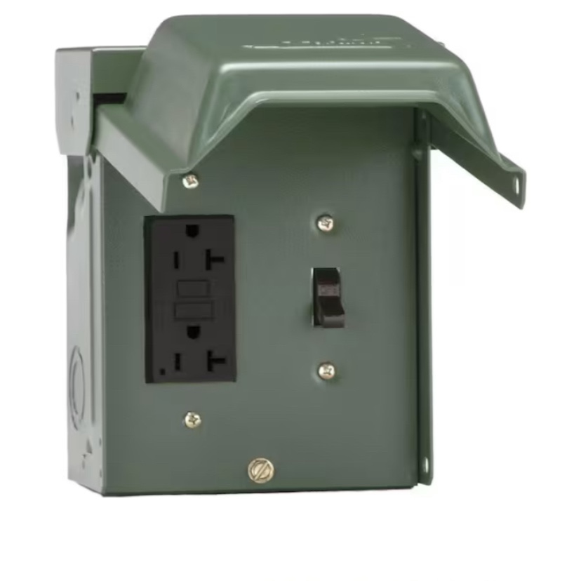 Backyard Power Outlet 20 amp 