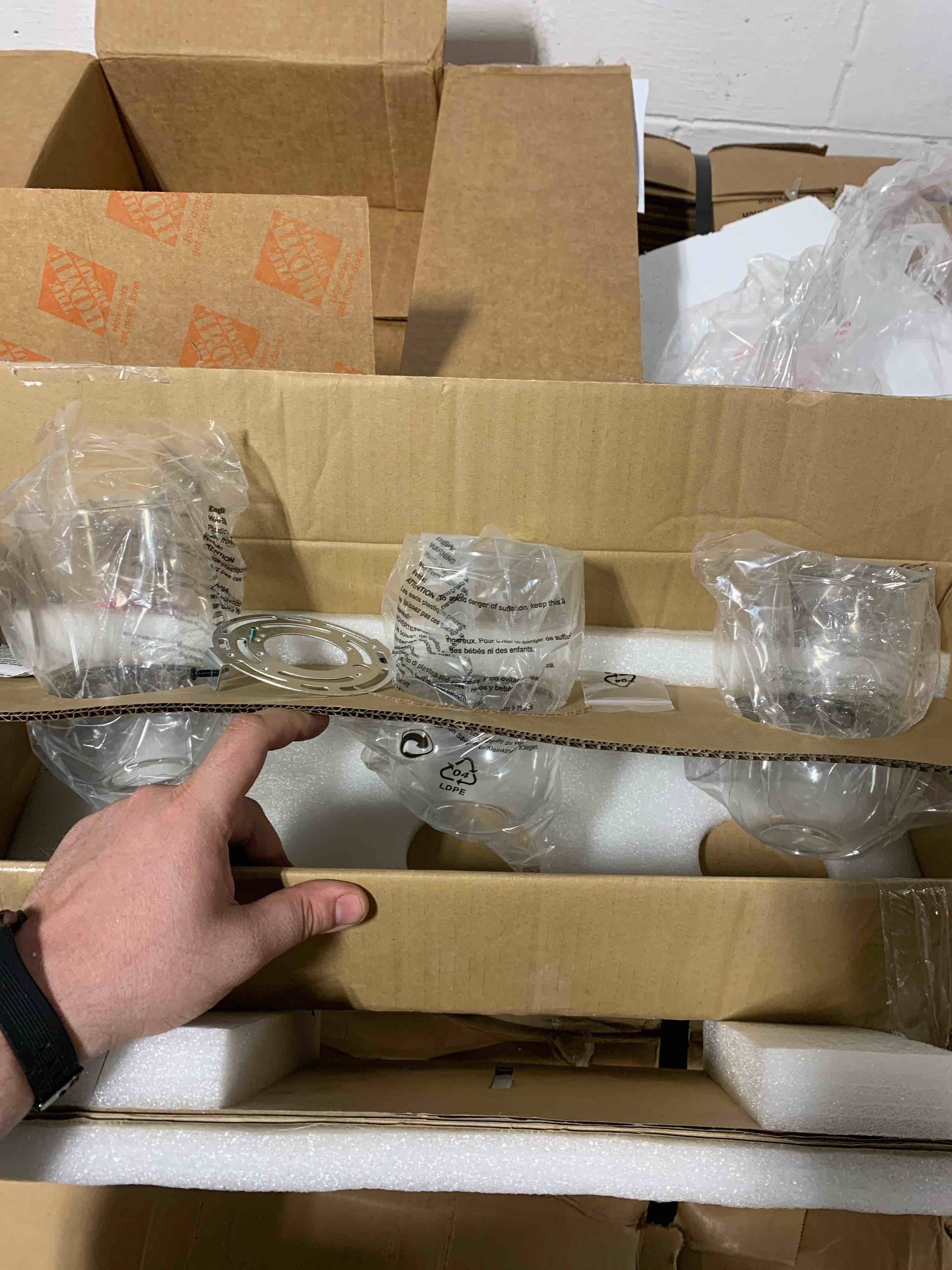 3Glass Fixtures for wall light