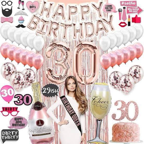 Dirty 30 Birthday Decorations for Her - 2Pcs Happy 30th Birthday Banner Set - 30 Birthday Decorations for Women - Dirty Thirty Decorations for Her - 30th Birthday Decorations for Women