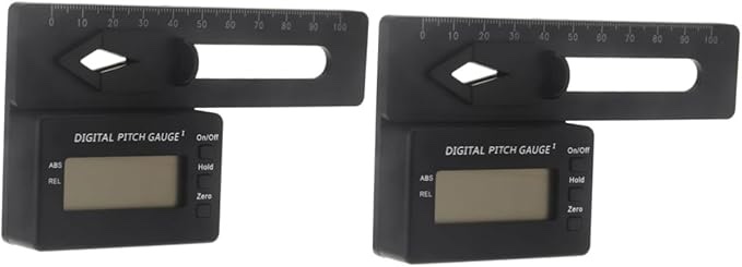 SAFIGLE 2pcs Pitch Gauge for Rc Helicopter Pitch Cutting Gauge Rc Pitch Gauge Screw Pitch Gauge Pocket Pitch Gauge Pitch Gauge Measures Electronic Pitch Gauge Remote Control Blade