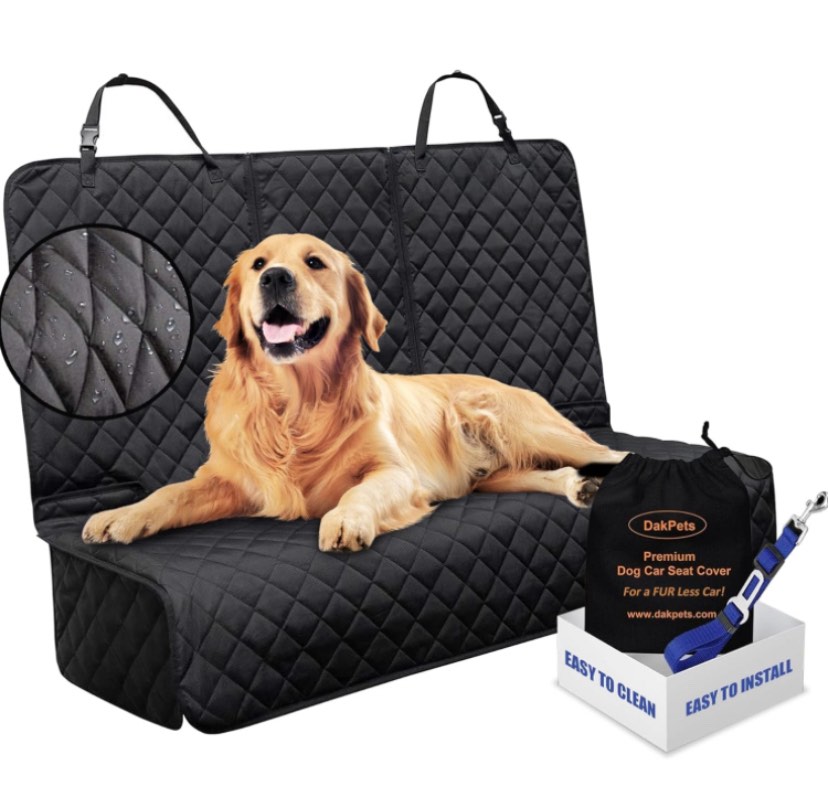 Dog Car Seat Covers?100% Waterproof Pet Seat Cover?Scratch Proof, Heavy Duty and Nonslip Pet Bench Seat Cover,Capable for Cars, Trucks & SUVs