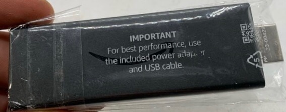USB 3.0 Power adapter and USB cable