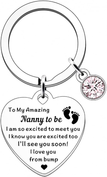 Generic New Parents Gifts for Couples Keychains Mom to Be Gifts Daddy to Be Keychain,Funny Baby Gifts,Gift to Pamper New Moms,New Parents,New Dad Gift,New Mom Gifts for Couples Keychains,, Silver