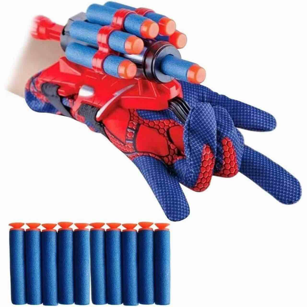 Playdate Spider Gloves Man Web Shooter Toy, Spider Kids Plastic Cosplay Launcher Glove Hero Movie Launcher with Wrist Toy for Children