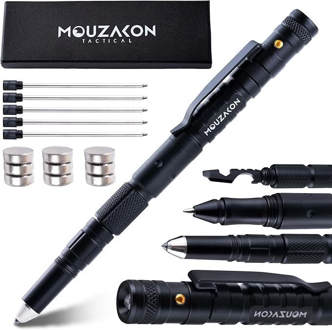 Mouzakon 6 in 1 Tactical Pen 9 Batteries