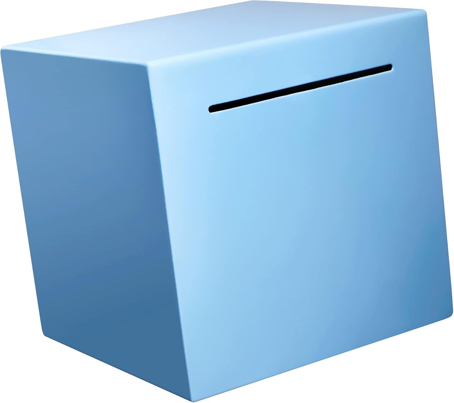 kcohei Piggy Bank for Adults Unbreakable Piggy Bank Must Break to Open Metal Savings Bank Made of Stainless Steel (4.72inch,Blue)