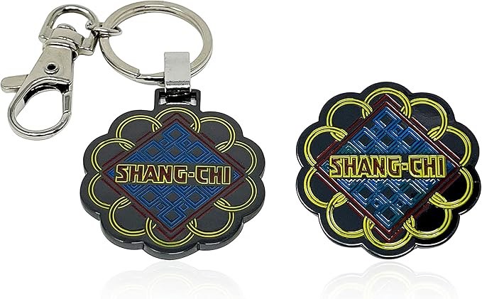 SHANG-CHI LOGO The Legend of The Ten Rings, Official Marvel PIN & KEYCHAIN 3.8cm