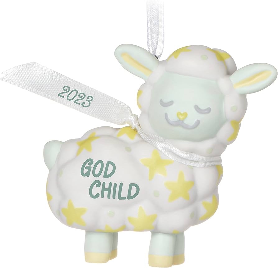 Hallmark Keepsake Christmas Ornament 2023, Godchild, Porcelain Godchild Gift