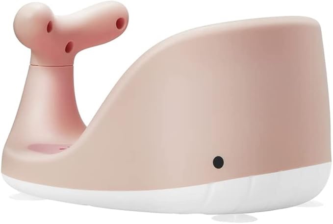 Baby Bathtub Seat - Cute Whale Design (Pink) for Babies 6 Months & Up