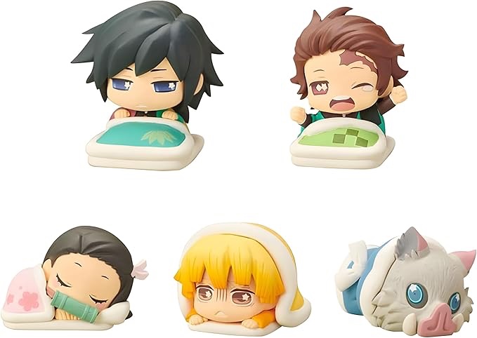 PADINHY Demon Monster Slayer: Kimetsu no Yaiba Mini Sleeping Figure Collectible Model (First Edition)