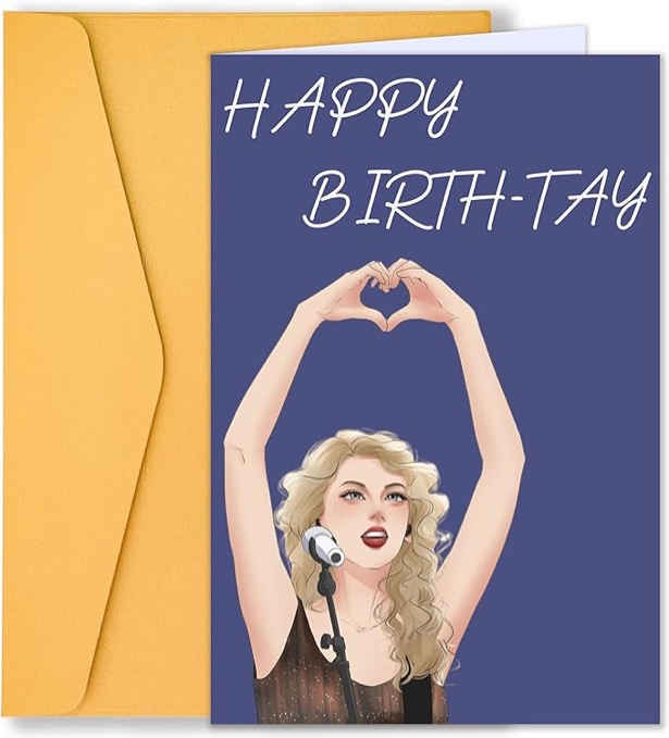 Taylor Birthday Cards, Birthday Gifts Card, Taylor Merch, Taylor Gifts for Girl, Friend, Sister and Friends, Taylor Birthday Party Decorations