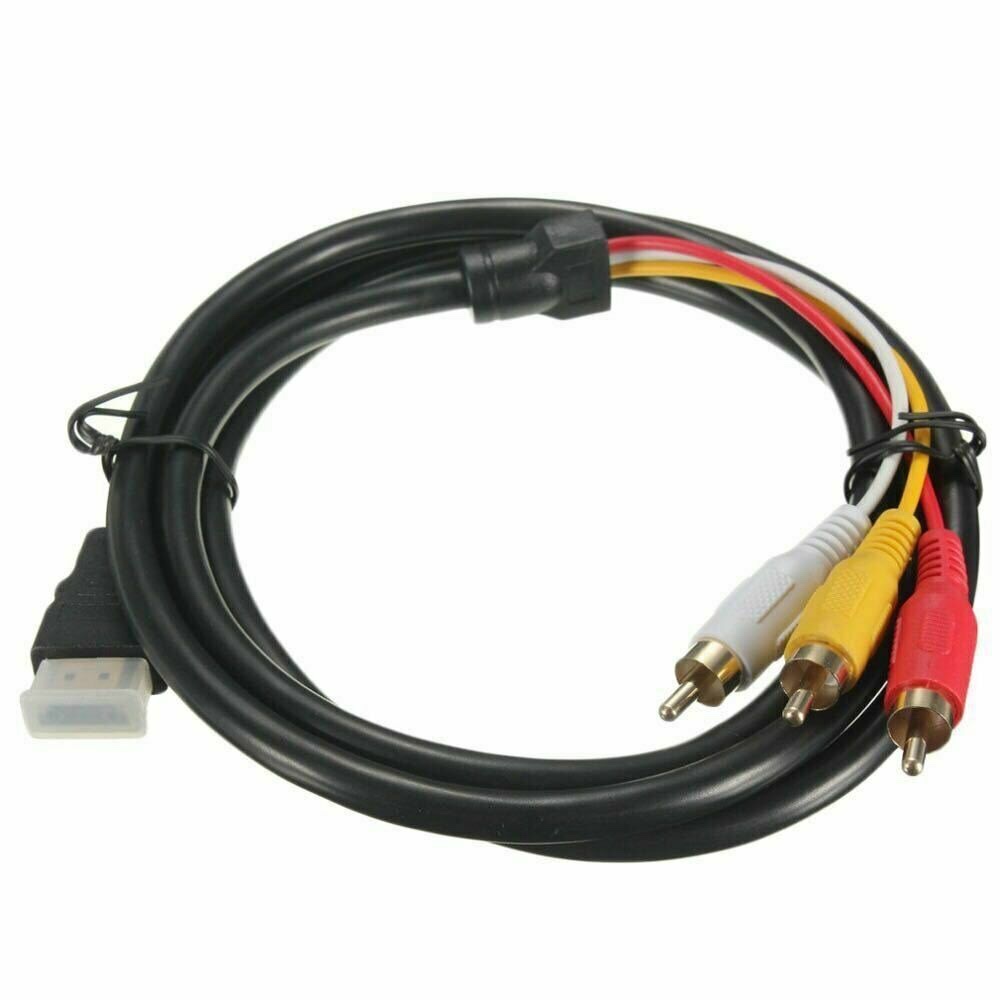 HDMI Male to 3 RCA RGB Male AV Video Audio Adapter Cable For DVD Player, HDTV