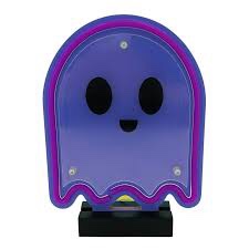 Halloween Purple Ghost Neon Light Tabletop Decoration