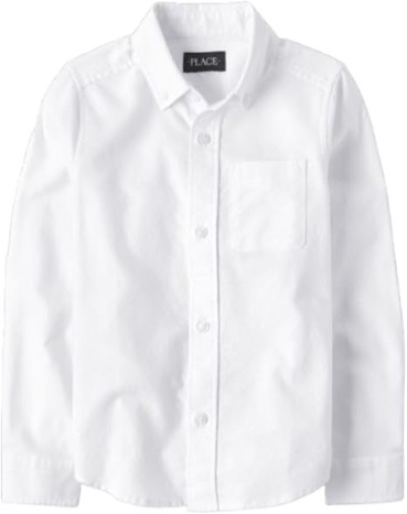 The Children's Place Boys' Long Sleeve Oxford Button Down Shirt