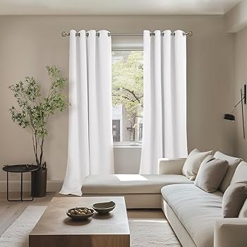 Two Long soft curtains double layer Good Quality