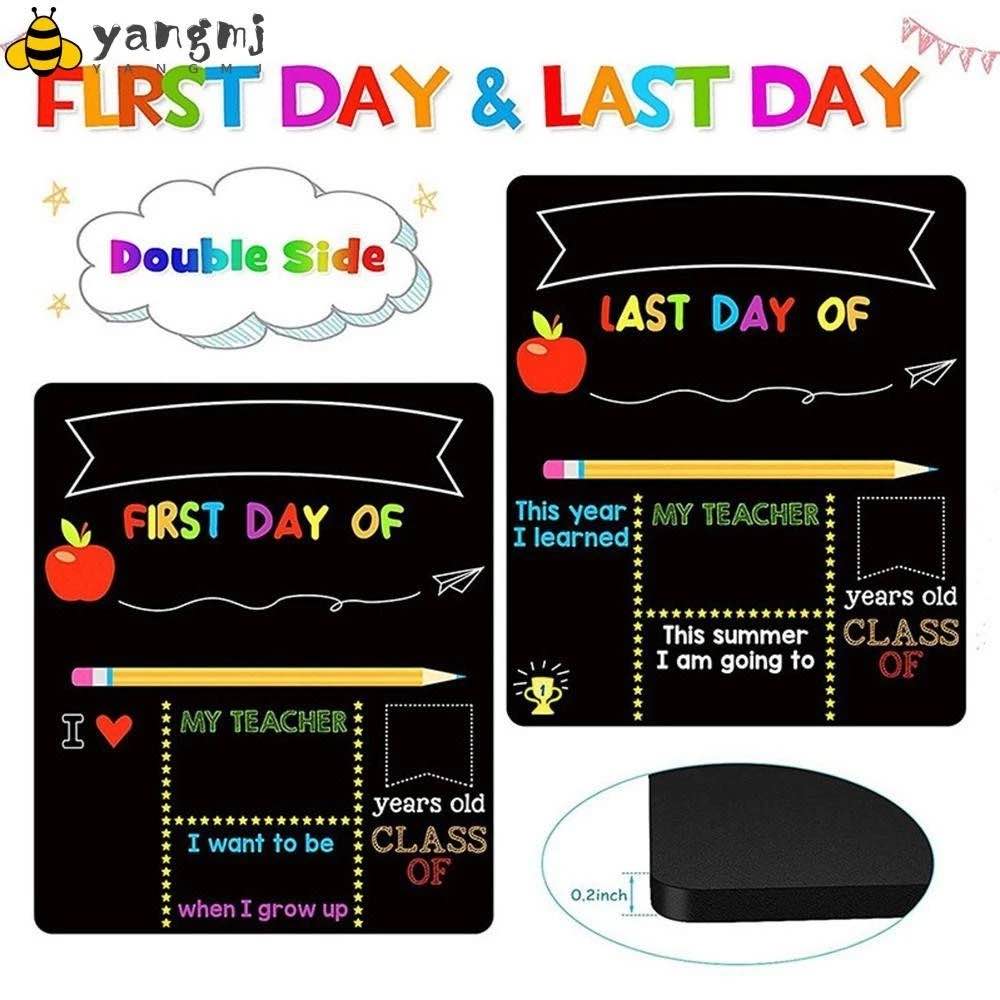 First and Last Day Gifts Wood 1st Day of School Sign Supplies for Kindergarten 10"x12"