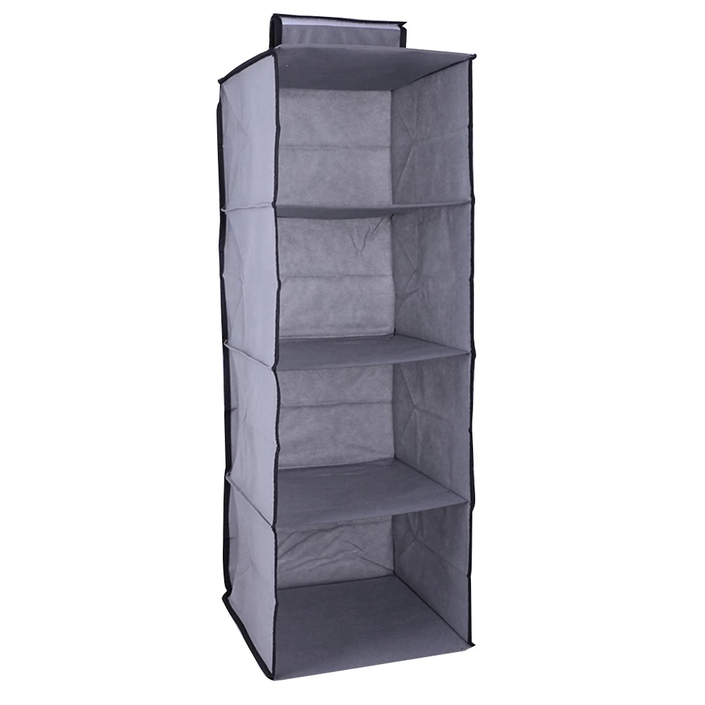 4 Tier Hanging Wardrobe Organizer Clothes Storage