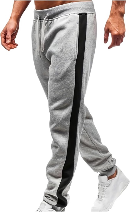 Sweatpants Baggy Comfy Athletic Sweatpants Breathable Elastic Waist Hiking Pants (Large)