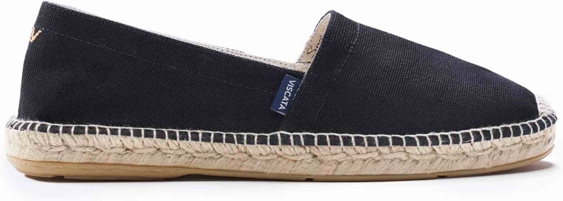 VISCATA Sitges Espadrille Canvas Spain Handmade Men's Shoes with Breathable Organic Cotton Canvas 100% Natural Jute Midsole and Durable Rubber Sole for All Casual Occasions ( size EU 43 )