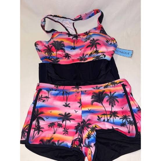 Yonique: Womens 3 Piece Swimwear Size Large