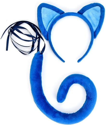 Soul Young Cat Ears and Tail Set Halloween Paw Gloves Costume Party Cosplay Animal Accessories