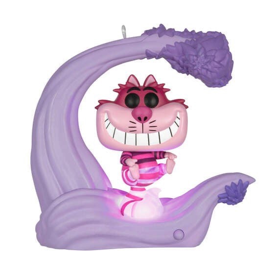 Disney Alice in Wonderland Cheshire Cat Funko POP! With Light Hallmark Keepsake Ornament