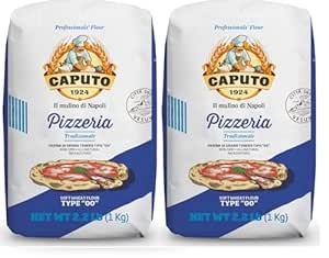 Antimo Caputo Pizzeria 00 Flour (Blue) 2.2 LB - Pack of 2 (Total 4.4 LBS)