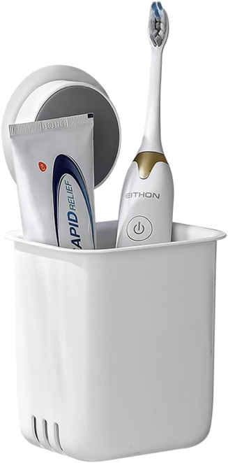 Toothbrush Holder, Storage Rack with Suction Cup, Universal Storage Box, Storage Cup, Bathroom, Kitchen, Balcony, and Office Desk are All Applicable