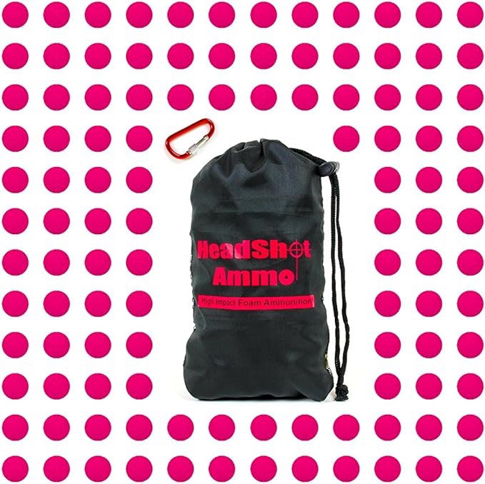 HeadShot Ammo Foam Balls for Toy Gun Refill Pack of Bullets Compatible with Nerf Rival Guns