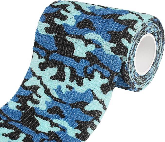 Self-Cling and Reusable Camouflage Wrap- 6 Roll Camouflage Tape Cling Scope Wrap Military Camo Stretch Bandage Gun Rifle Shotgun Camping Hunting 2" x 177" x 6 yds (6 Colour/Bag)