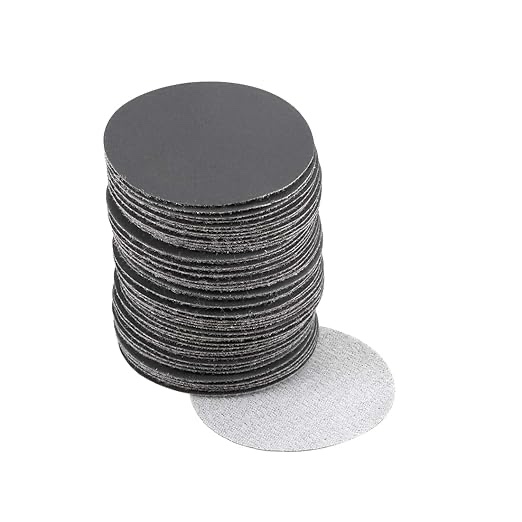 uxcell 2-Inch Hook and Loop Sanding Disc Wet Dry Silicon Carbide 1200 Grit 2000 Grit 150 Pcs