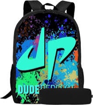 Qxohuow Unisex Youth Sports Backpack 3D Printing Large Capacity School Bag, Suitable for Ages 3+