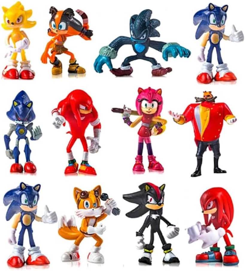 12 pcs Cartoon Character Doll Toys Action Figures 2.4-3.1inch, Party Supplies Cake Toppers, Series Collectible Toys (12pcs)