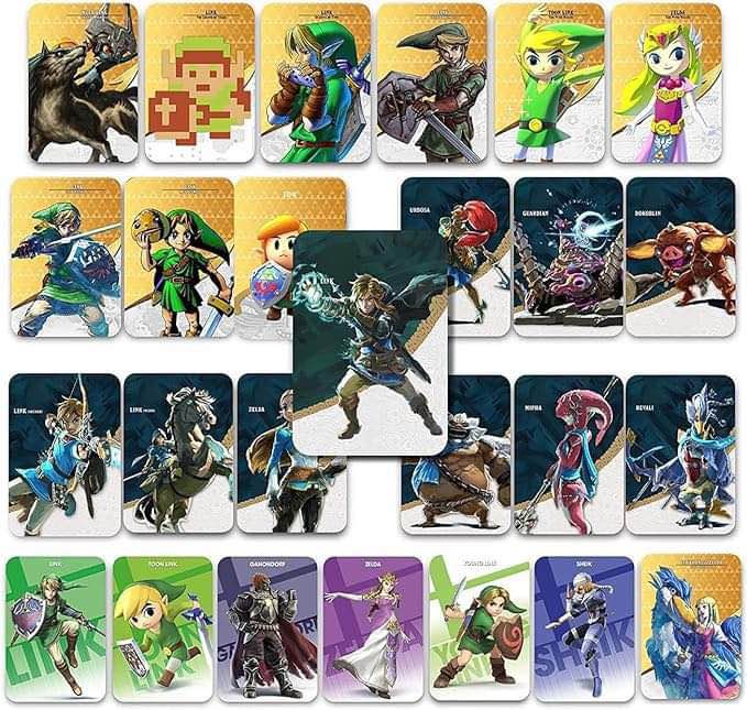 PEIFAM [Newest Version 26PCS Mini NFC Cards Compatible for Tears of The Kingdom & Breath of The Wild