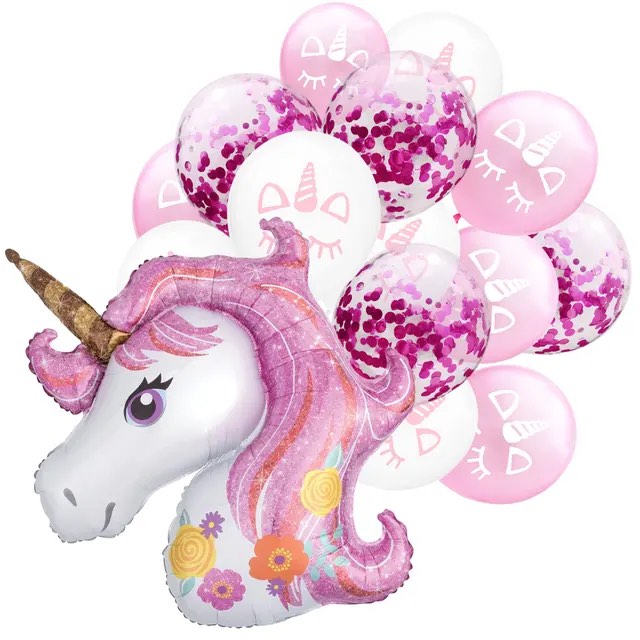 Pink Unicorn Balloons for Birthday Party