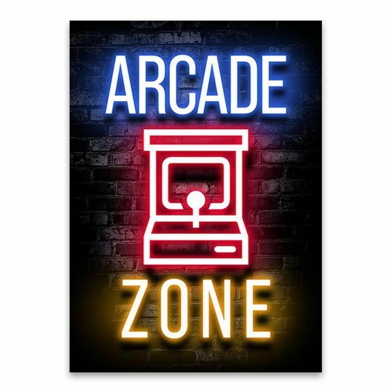 Gaming Wall Art Picture Playroom Canvas Painting Poster Prints For Room Decor