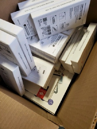 Box of Assorted Phone Protectors