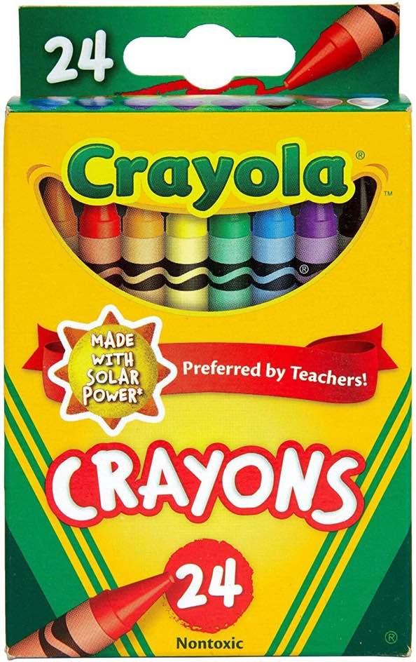 Classic Color Crayons, Peggable Retail Pack, 24 Colors