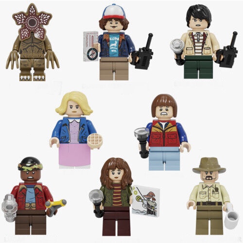 8PCS Stranger Things Minifigures Toys Fit Lego