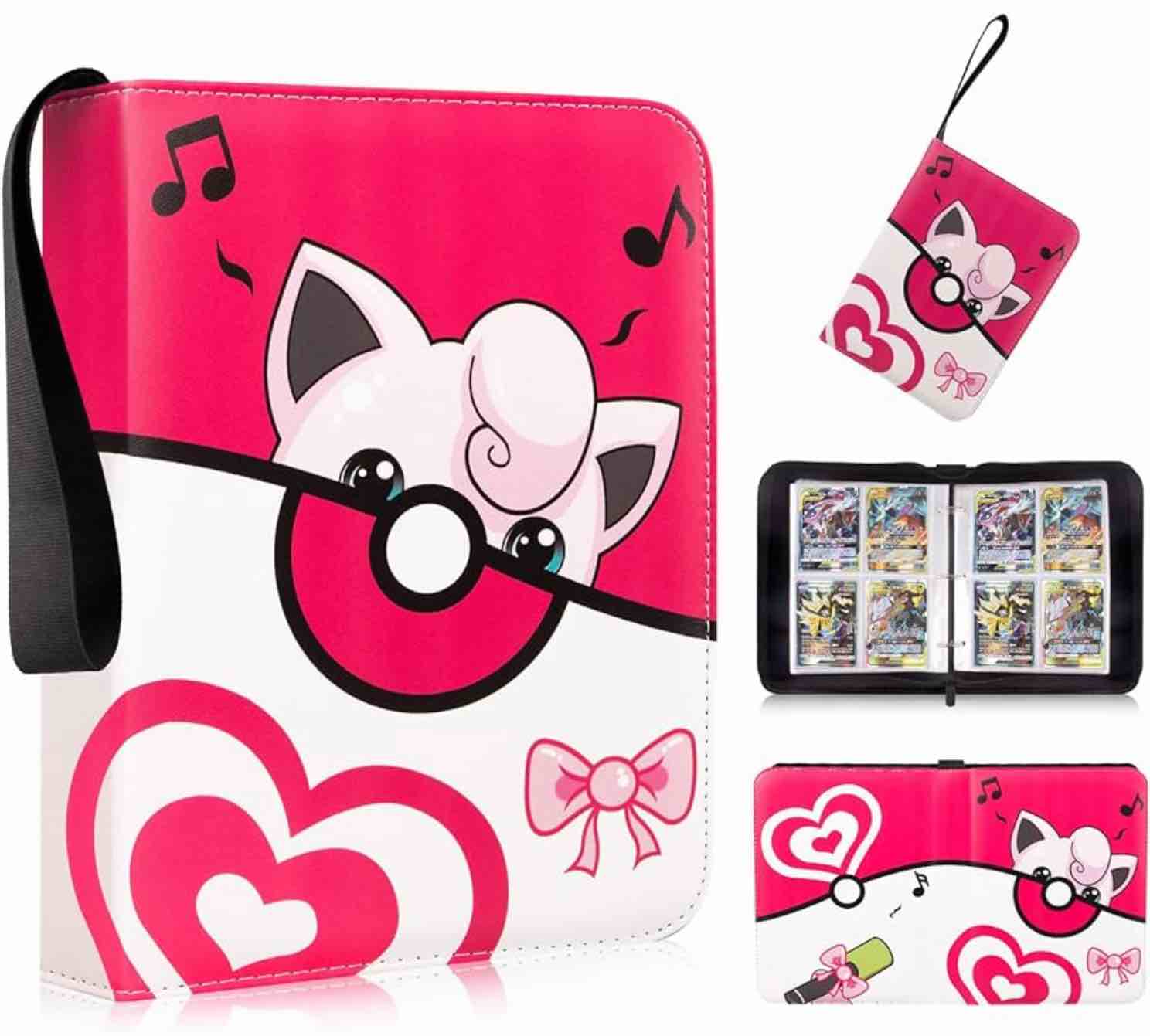 Trading Card Album with Zip, Scrapbook for Cards, Card Holder Folder Book, 50 Pages 400 Card Capacity, Exquisite Gifts