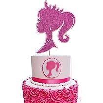 Encardio Princess Pink Glitter Cake Topper