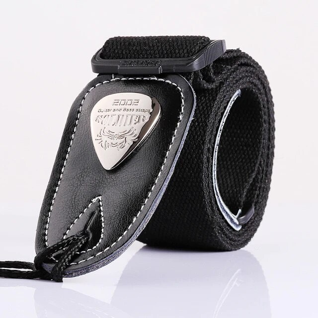 Soldier Premium Bass Guitar Bass Shoulder Strap Black