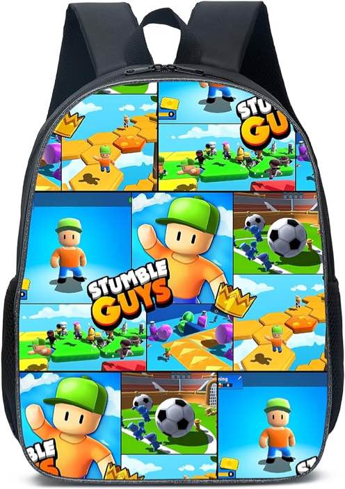 MIAQZAKL Game Characters Backpack Fashion Design 16in Laptop Backpacks Guys Backpack Large Capacity Shoulder Bag